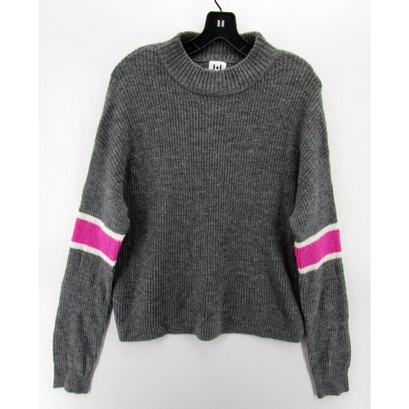 John & Jenn Sweater Medium Pullover Preppy Ribbed Breathable NEW - Picture 1 of 11